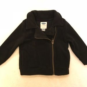 Old Navy fleece Moto jacket! Size 12-18 months!